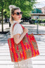 Seaside Cotton Quilted Tote Bag