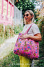 Seaside Cotton Quilted Tote Bag