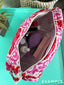 Quilted Cosmetic Bag in Seaside Print
