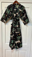 Black Jungle Print Robe