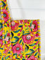 Yellow and Pink Floral Cotton Quilted Block Print Tote Bag