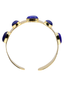 The 5 Stone Marfa Cuff in Lapis Lazuli