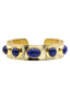 The 5 Stone Marfa Cuff in Lapis Lazuli