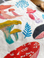 Rainbow Mushrooms Kitchen Towel