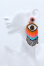 Rainbow Evil Eye Earrings