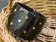 Buffalo and Brass Bangle in Black